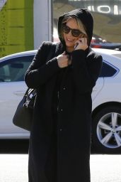 Hilary Duff Talking on the Phone - Out in LA 2/23/ 2017