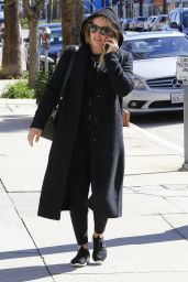 Hilary Duff Talking on the Phone - Out in LA 2/23/ 2017