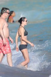 Jennifer Connelly in Bikini at a Beach in St Barts 2/17/ 2017