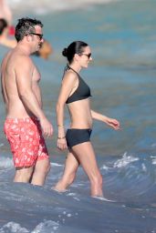 Jennifer Connelly in Bikini at a Beach in St Barts 2/17/ 2017