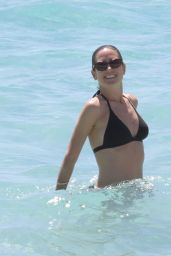 Jennifer Connelly in Black Bikini at a Beach in St Barts 2/19/ 2017