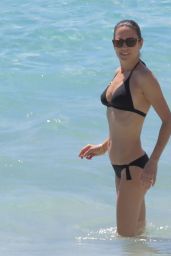 Jennifer Connelly in Black Bikini at a Beach in St Barts 2/19/ 2017