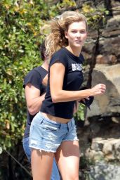 Karlie Kloss - Doing a Photoshoot on a Jeep in St. Barts 2/13/ 2017