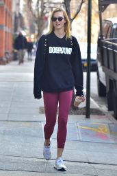 Karlie Kloss in Leggings - Out in New York 2/28/ 2017