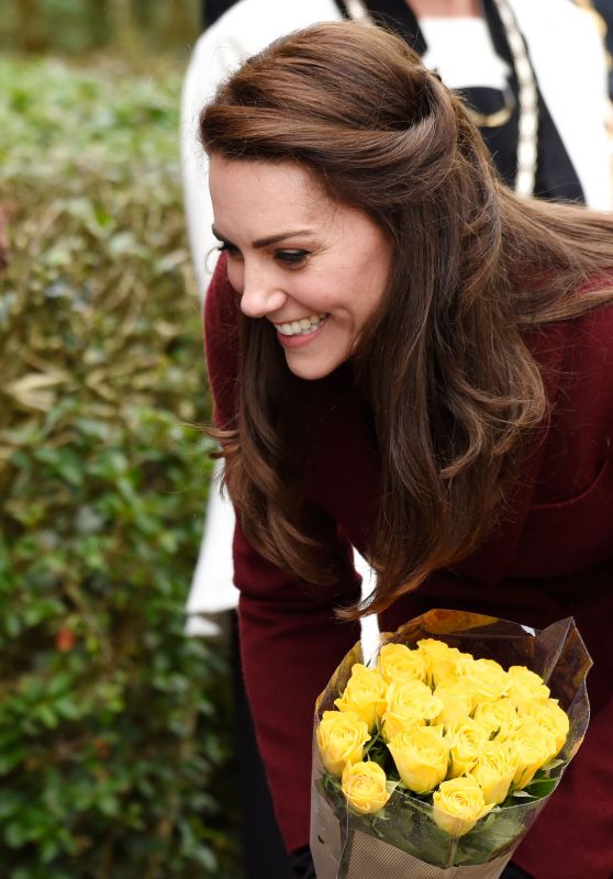 Kate Middleton Greets Fans in Wales 2/22/ 2017