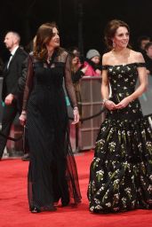 Kate Middleton on Red Carpet at BAFTA Awards in London, UK 2/12/ 2017
