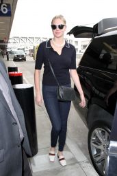Kate Upton in Tight Jeans at LAX in LA 2/10/ 2017 