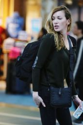Katie Cassidy at Vancouver International Airport 2/16/ 2017 