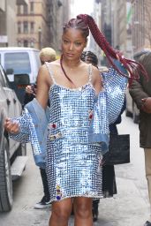 Keke Palmer in a Metallic Dress at Wendy Williams Show in New York City 1/31/ 2017