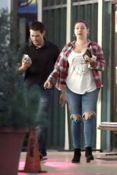 Kelly Brook in Ripped Jeans - Out in Los Angeles 2/21/ 2017