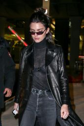 Kendall Jenner - Arrives in Paris from a Weekend in Amsterdam Wearing ...