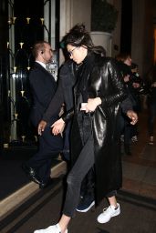 Kendall Jenner - Arriving at Four Seasons Hotel George V in Paris 2/27/ 2017