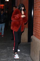 Kendall Jenner Camera Shy - Leaving at The Mercer Hotel in Manhattan 2/17/ 2017