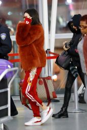 Kendall Jenner & Hailey Baldwin - Catch a Flight Out of New York 2/17/ 2017