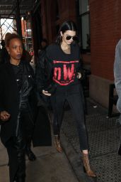 Kendall Jenner Urban Style - Arriving at The Mercer Hotel in Manhattan 2/15/ 2017