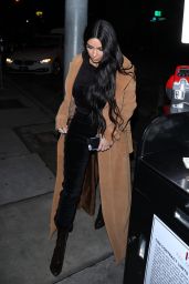 Kim Kardashian - Arrives for Dinner at Craig