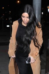 Kim Kardashian - Arrives for Dinner at Craig
