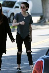 Kristen Stewart Street Style - Out in Los Angeles 2/14/ 2017