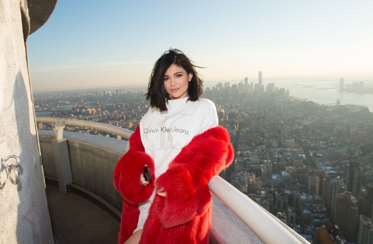 Kylie Jenner - Visiting the Empire State Building in NYC 2/14/ 2017 ...