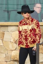 Lady Gaga - Leaving Starbucks in Malibu 2/8/2017