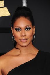 Laverne Cox on Red Carpet – GRAMMY Awards in Los Angeles 2/12/ 2017