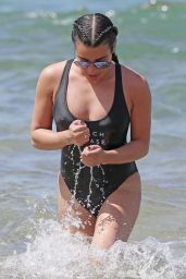 Lea Michele in Swimsuit at a Beach in Hawaii 2/22/ 2017