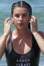 Lea Michele in Swimsuit at a Beach in Hawaii 2/22/ 2017