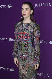 Lily Collins - Costume Desingers Guild Awards in Beverly Hills 2/21/ 2017