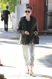 Lily Collins - Heading to the Salon in Beverly Hills 2/12/ 2017
