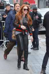Lindsay Lohan at ABC Studios in New York 2/13/ 2017