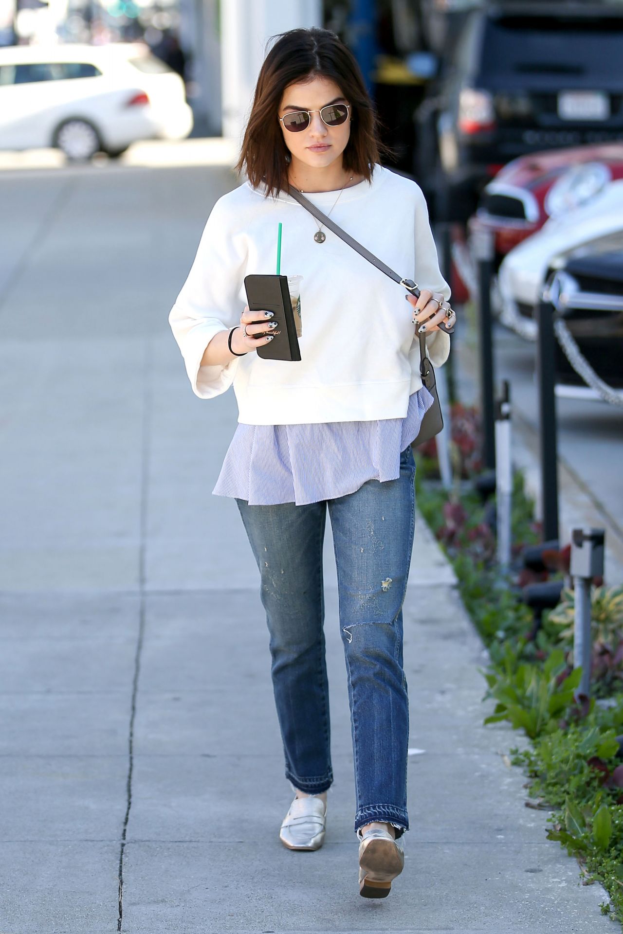 Lucy Hale Casual Style - Out in Beverly Hills 1/31/ 2017 • CelebMafia