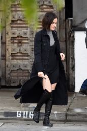 Lucy Hale Showcasing Her New Bob Haircut - West Hollywood 2/21/ 2017