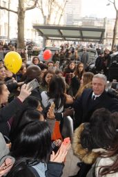 Madison Beer - Greeted by Fans on the Street in Milan, Italy 2/24/ 2017