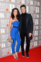 Michelle Keegan on Red Carpet – The Brit Awards at O2 Arena in London 2/22/ 2017