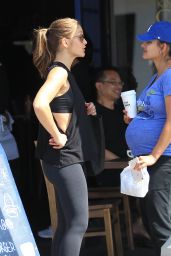Minka Kelly at the Gym in Los Angeles 2/27/ 2017