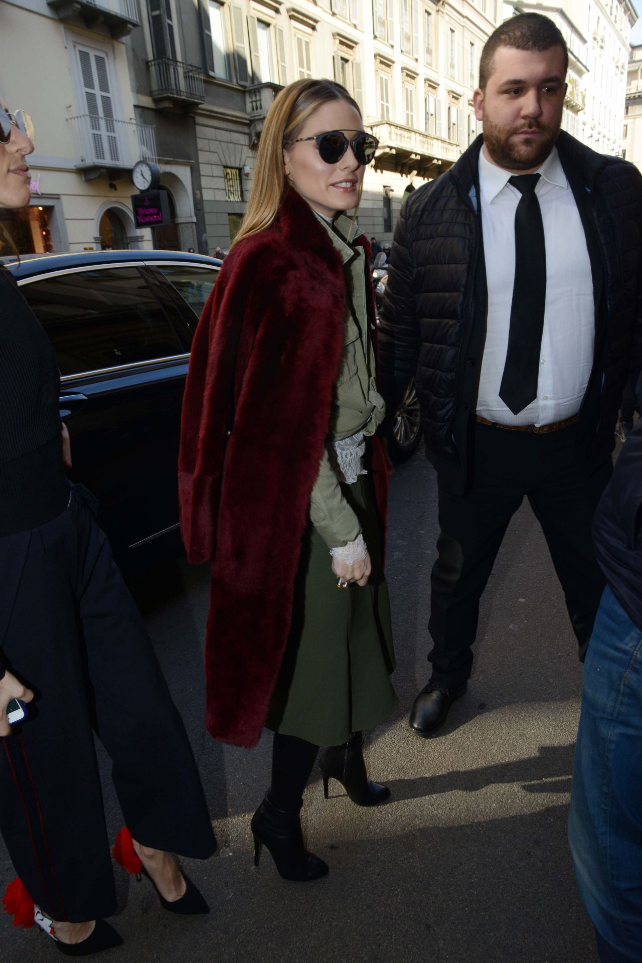 Olivia Palermo - Trussardi Fashion Show Arrivals in Milan, Italy 2/26 ...