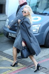 Pamela Anderson - Outside ITV Studios in London 2/13/ 2017