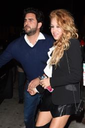 Paulina Rubio Night Out Style - Dines at Catch LA 2/16/ 2017