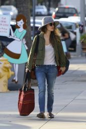 Rachel Bilson Wearing Jeans And Hat - Sherman Oaks, CA 2/9/ 2017