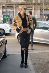 Romee Strijd Urban Outfit - Milan, Italy 2/22/ 2017
