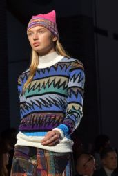Romee Strijd Walks Missoni Show at Milan Fashion Week 2/25/ 2017