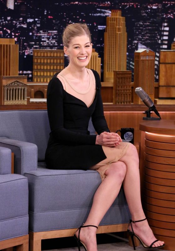 Rosamund Pike - The Tonight Show Starring Jimmy Fallon in New York City. February 2017
