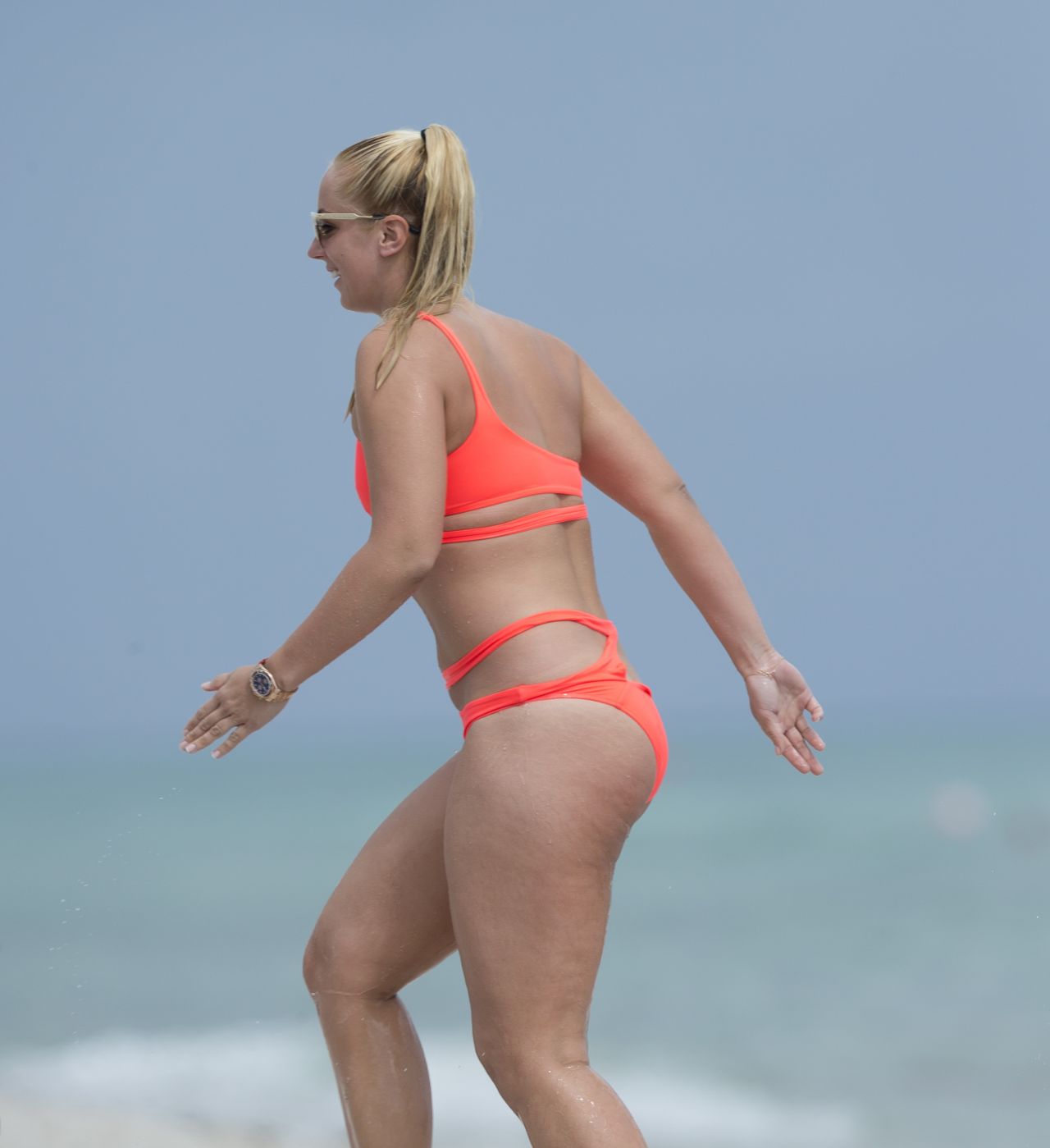 Sabine Lisicki Enjoys A Day In Bikini On Miami Beach Celebmafia