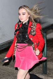 Sabrina Carpenter - Arrives at the Marc Jacobs Private Party in NYC 2/15/ 2017