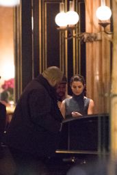 Selena Gomez - Leaving Hotel La Reserve With Her Boyfriend The Weeknd in Paris 2/27/ 2017