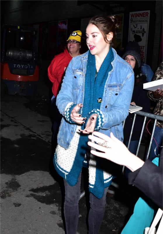 Shailene Woodley - Leaving The Late Show With Stephen Colbert in NYC 2/13/ 2017 