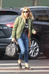 Sienna Miller Street Style - Steps Out in the East Village, NYC 2/8/ 2017