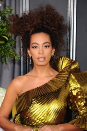Solange Knowles on Red Carpet – GRAMMY Awards in Los Angeles 2/12/ 2017