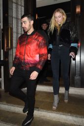 Sophie Turner - Outside the 34 Restaurant With Her Boyfriend Joe Jonas in London 2/24/ 2017