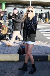 Stella Maxwell Arrives in Milan, Italy 2/21/ 2017
